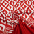 Изображение Трикотаж плотный купон, хлопок с вискозой, красный орнамент, дизайн SETARIUM