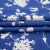 Изображение Плательная ткань, вискоза, белые цветы на синем, дизайн MAX MARA