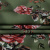 Изображение Плательная ткань вискоза, хаки, лилии пионы