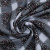 Изображение Жаккард костюмный, клетка, цветы, черный, белый
