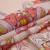 Изображение Шелк натуральный шифон купон, пастельно-розовый, симметрия