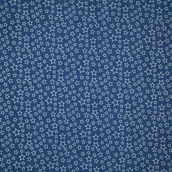 Изображение Джинс стрейч, голубые звезды на синем