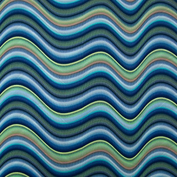 Изображение Жоржет стрейч, волны, два цвета