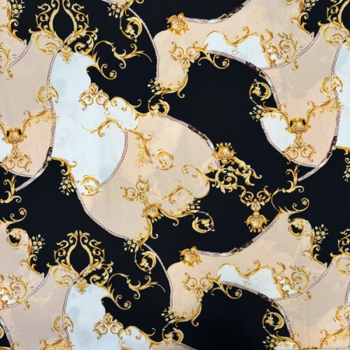 Изображение Плательная ткань вензеля, ремни, дизайн VERSACE