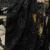 Изображение Вышивка на сетке черная, бисер и стеклярус