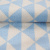 Изображение Плательная ткань, вискоза, бело-голубые треугольники