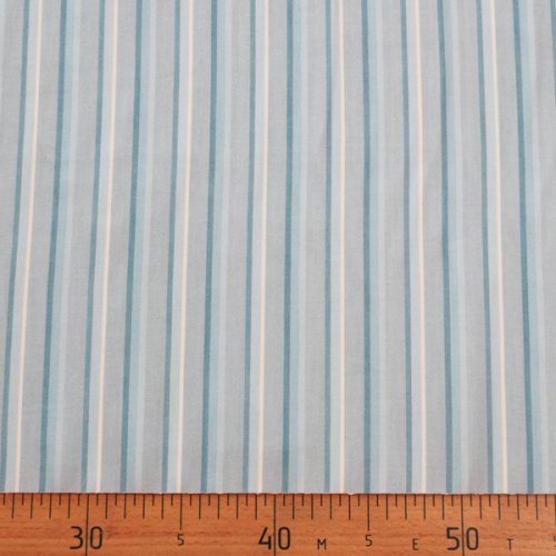 Изображение Плательная ткань, вискоза, бело-голубые полосы
