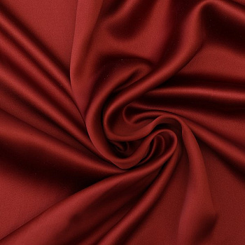 Изображение Шелк атласный двусторонний, красная груша