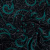 Изображение Костюмная шерстяная ткань с вышивкой, бирюзовые огурцы