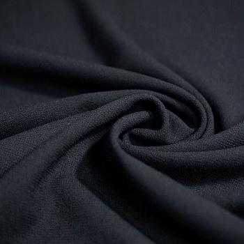 Изображение Шерсть марлевка, муслин черный, дизайн MAX MARA