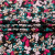 Изображение Плательная ткань вискоза, RATTI, цветы на черном