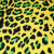 Изображение Шелк атласный стрейч, леопард желтый, дизайн PHILIPP PLEIN
