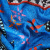 Изображение Шёлк натуральный, синяя мозайка с пумой, купон 200*100 см