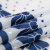 Изображение Батист белый с синей вышивкой горошек и бантики