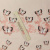 Изображение Вышивка на сетке со стразами и 3D бабочками, розовый