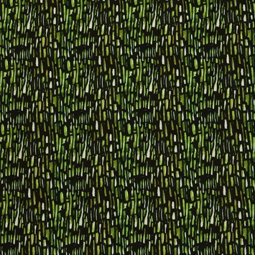 Изображение Вискоза зеленый узор на черном