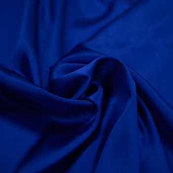 Изображение Шелк атласный стрейч, египетский синий