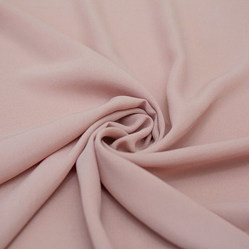 Изображение Креп жоржет шелковый с вискозой, персиково-розовый