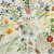 Изображение Платок шелковый, луговые цветы и бабочки