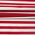 Изображение Плательная ткань полоса, красный, белый, дизайн MAX MARA