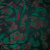 Изображение Тафта жаккард, темно-зеленый,красный, рисунок цветы