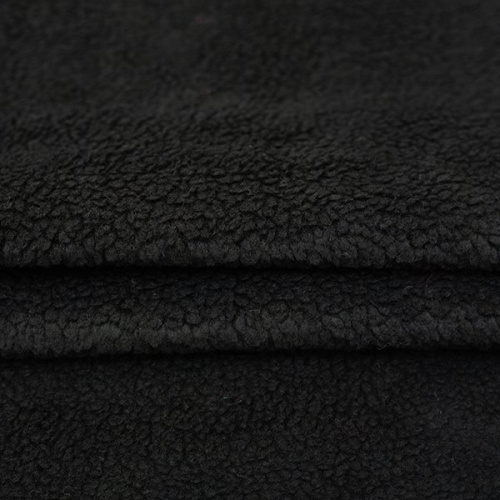 Изображение Дубленка искусственная темно-синий, черный, овчина