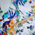 Изображение Плательная ткань тенсель пике, размытые цветы