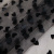 Изображение Сетка стрейч флок, сердечки, черная