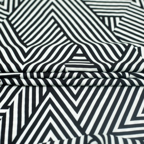 Изображение Плательная ткань, геометрия, линии, черно-белый