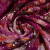 Изображение Шелк шифон с пайетками, лиловые цветы