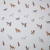 Изображение Плательная ткань вискоза, собаки на молочном