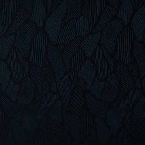 Изображение Шелк жаккард листья, темно-синий