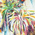 Изображение Хлопок стрейч, плотный, диагональное плетение, тропические растения