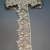 Изображение Кружево ажурное с люрексом бело-бежевое, цветы