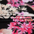 Изображение Трикотаж стрейч с вискозой, цветы на черном