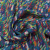 Изображение Платок шелковый, разноцветная абстракция