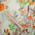 Изображение Шифон луговые цветы, оранжевый, зеленый
