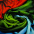 Изображение Трикотаж, вискоза, красный цветок