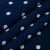 Изображение Плательная ткань стрейч, полиэстер, горох на синем