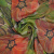 Изображение Шелк шифон натуральный, цветы мака