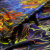 Изображение Атласный шелк натуральный стрейч, волны цвета