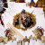 Изображение Трикотаж лайкра купон 88 см, кони индейцы и вензеля, дизайн VERSACE