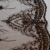 Изображение Вышивка на сетке коричневая с пайетками и стеклярусом
