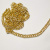 Изображение Цепь декоративная панцирного плетения, 6 мм, золотой цвет