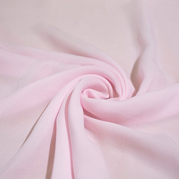 Изображение Креп жоржет шелковый с вискозой, светло-розовый