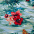 Изображение Джинс стрейч, пальмы цветы