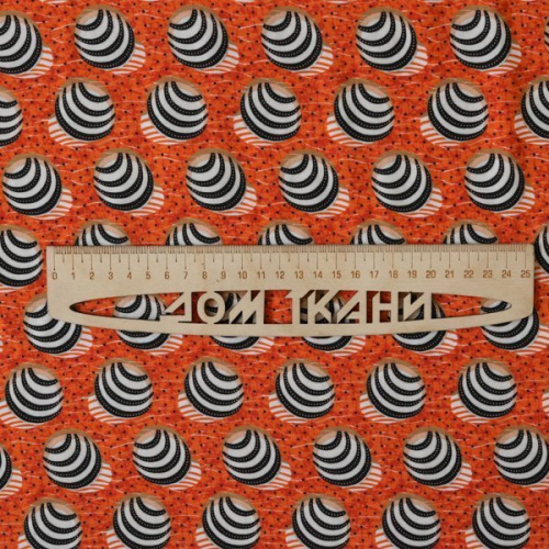Изображение Плательная абстракция, оранжевый