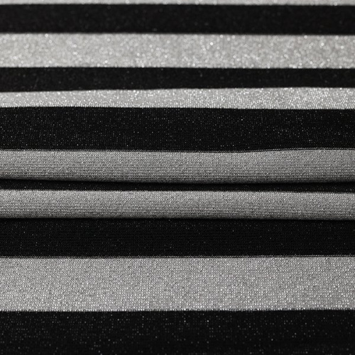 Изображение Трикотаж полоса,черный серебро, дизайн TWINSET