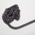Изображение Цепь декоративная панцирного плетения, 10 мм, черный цвет