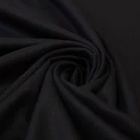 Изображение Кашемир с шерстью, однотонный, черный